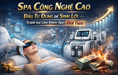 Spa Công Nghệ Cao: Đầu Tư Đúng Để Sinh Lời – Tránh Sai Lầm Khiến Spa “Đốt Tiền”